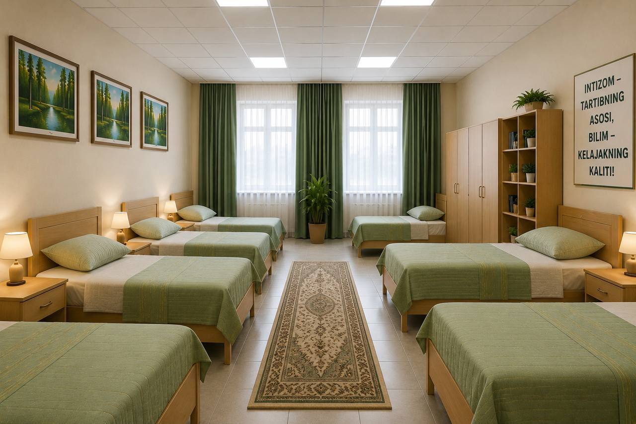 O‘quvchilar uchun tartibli yotoqxona